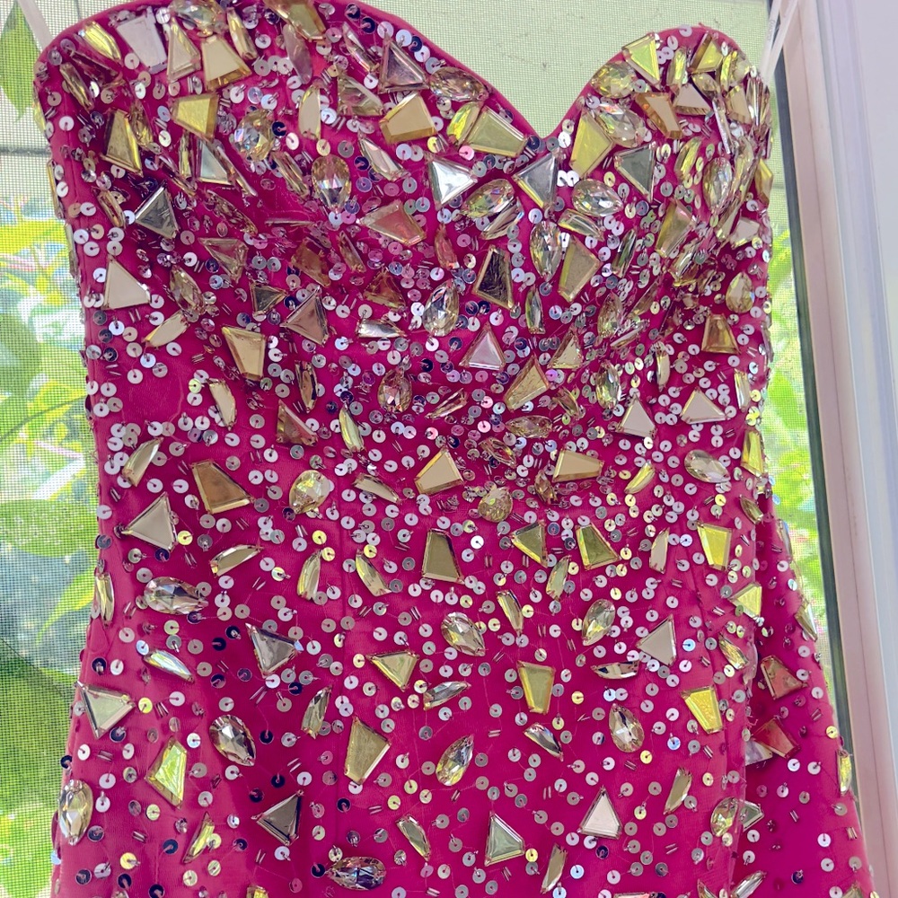 💫 PANOPLY 14620 Evening Gown – STUNNING Coral Showstopper 💫💰 Originally $650